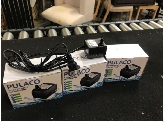 Photo 1 of 4 PACK   PULACO 95GPH 5W Mini Submersible Water Pump for Aquarium Fish Tank Pond Fountain Hydroponics