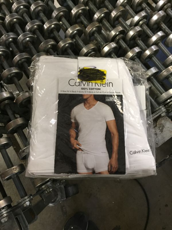 Photo 2 of Cotton Classics Slim Fit VNeck Tees Pack of 3medium