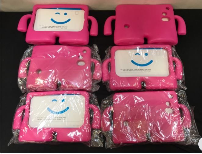 Photo 1 of 8.5 Inch Universal Kids Case for Galaxy Tab Pink Dark 10 Pack