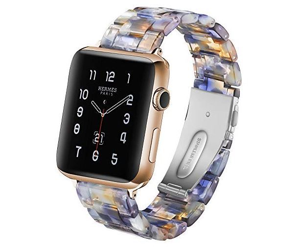 Photo 1 of CSVK Compatible for Apple Watch Band 42mm 44mm Resin Band Men Women Compatible with iWatch Series 5 4 3 2 1 Band