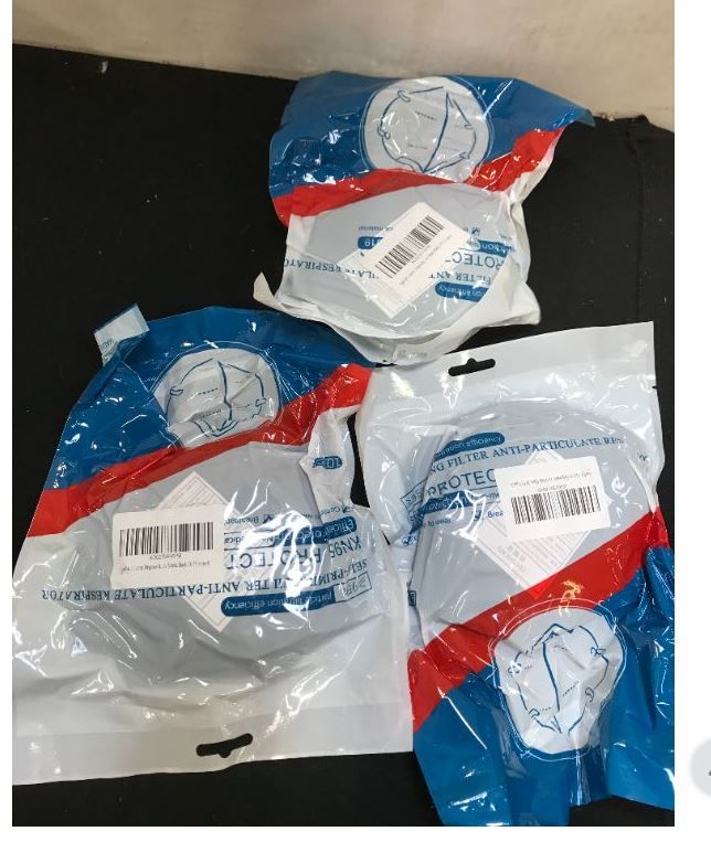 Photo 2 of ApePal 5Layer Disposable KN95 Face Masks Wide Elastic Ear Loops Safety Face Mask 3 pack