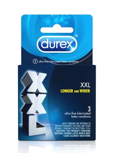 Photo 1 of 7 PACK Durex XXL Condoms Longer and Wider  3 Ultra Fine Lubricated Latex Condoms EXP 02/29/2024