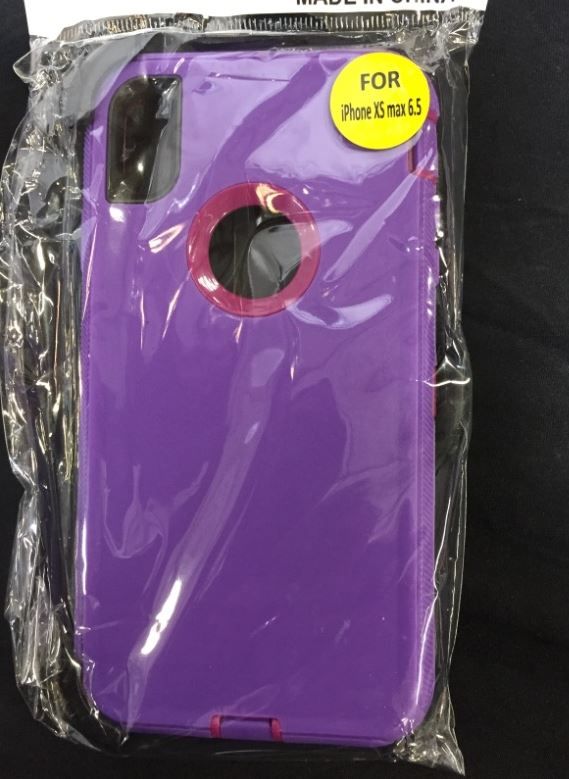 Photo 2 of iPhone XS Max 65 RUGGED PHONE Case  Purple  PINK