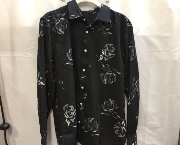 Photo 1 of MENS LONG SLEEVE ROSE DESIGN SHIRT
SIZE XL