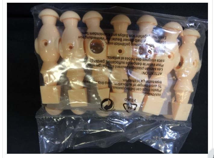 Photo 1 of 13 foosball game parts players pack of 5 parts may be tan  or black