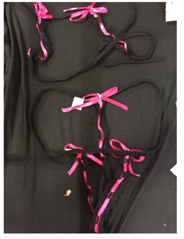 Photo 1 of 4 pack womens lingerie color black and pink size small