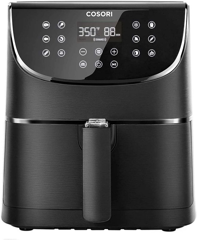 Photo 3 of COSORI Air Fryer (100 Recipes Book) 1500W Electric Hot Oven Oilless Cooker, 11 Presets Preheat & Shake Reminder, LED Touch Screen, Nonstick Basket, 3.7 QT, Black
