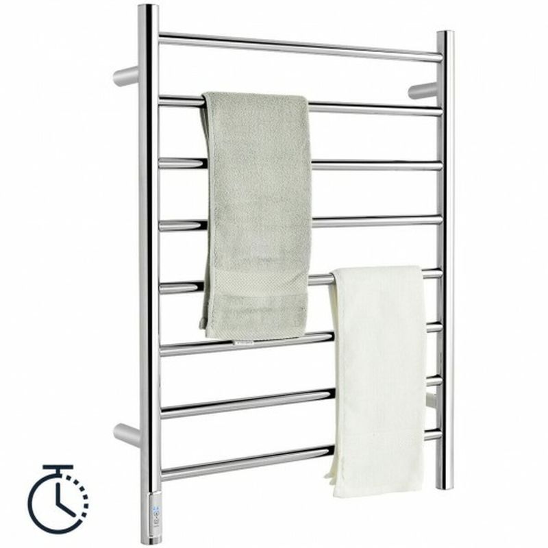 Photo 1 of 8-Bar Wall Mounted Towel Warmer Stainless Steel Towel Rack EP71072US