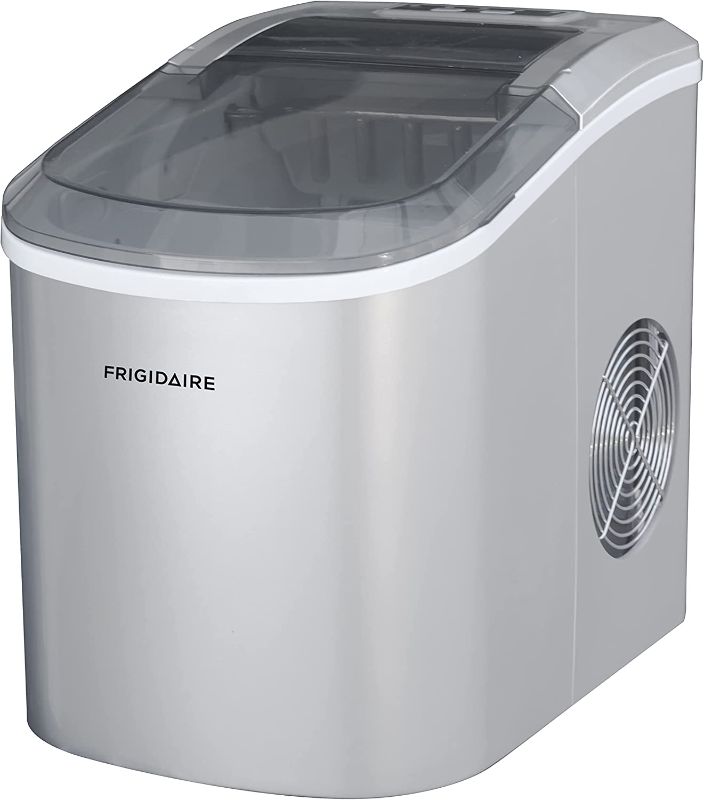 Photo 1 of Frigidaire EFIC189-Silver Compact Ice Maker, 26 lb per Day, Silver
