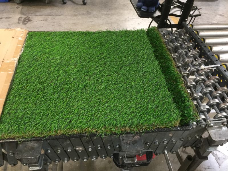 Photo 1 of 30"x20" Fake Grass Potty Pad Artificial Grass Trainer Portable Dog Turf Dog Grass Pad with Tray, 3 Layered System
