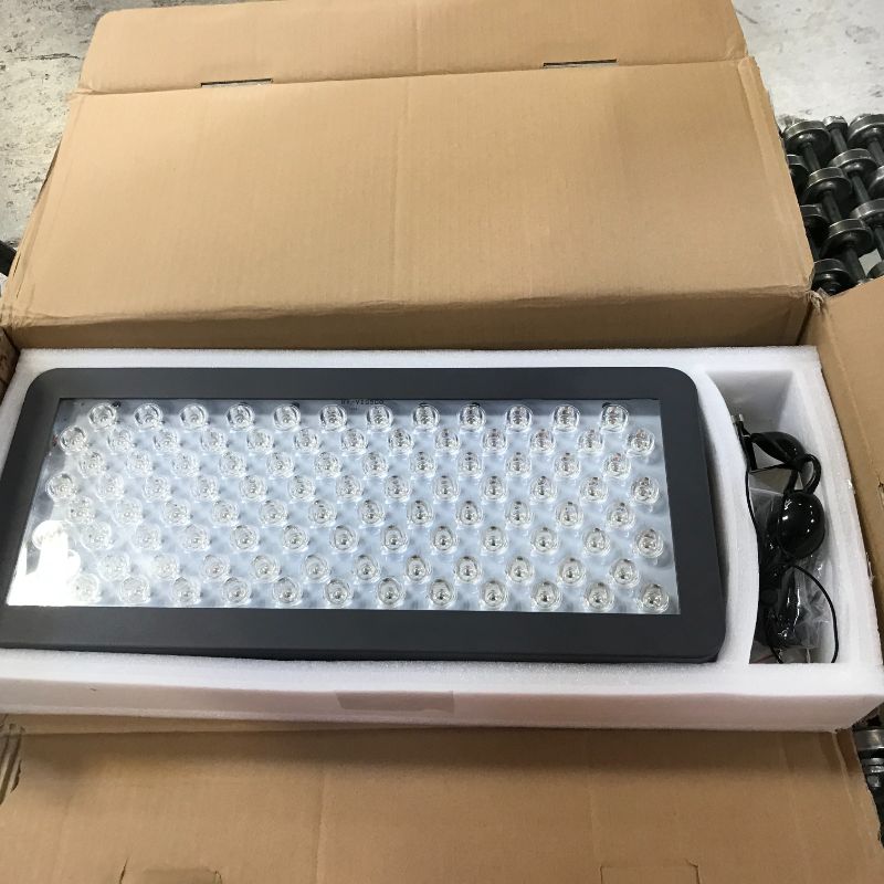 Photo 3 of Red Light Therapy Device by Hooga, 660nm 850nm, Near Infrared LED Light Therapy Lamp Panel, 60 LEDs, Clinical Grade, High Power for Energy, Pain, Skin, Beauty, Anti-Aging, Performance. HG300.
