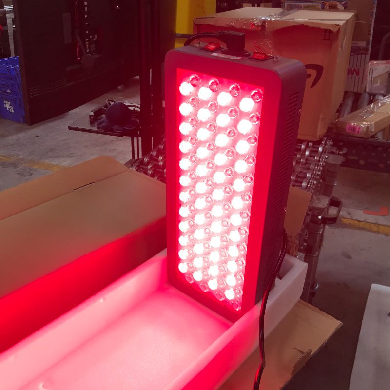 Photo 2 of Red Light Therapy Device by Hooga, 660nm 850nm, Near Infrared LED Light Therapy Lamp Panel, 60 LEDs, Clinical Grade, High Power for Energy, Pain, Skin, Beauty, Anti-Aging, Performance. HG300.
