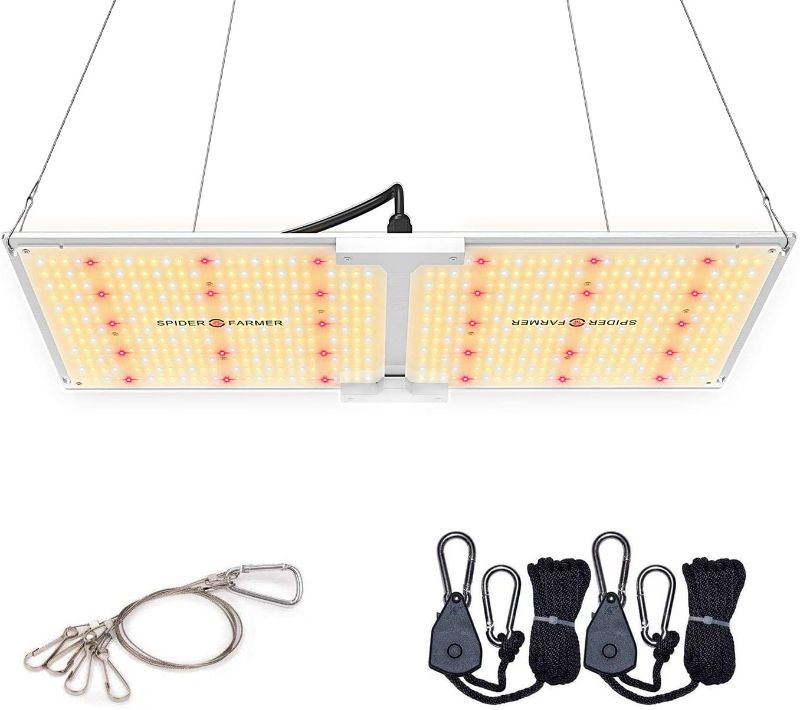 Photo 1 of SPIDER FARMER SF-2000 LED Grow Light 2x4 ft Coverage Compatible with Samsung LM301B Diodes & MeanWell Driver Dimmable Grow Lights Full Spectrum for Indoor Hydroponic Plants Veg Bloom 606pcs LEDs

