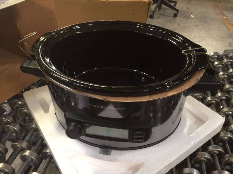 Photo 1 of 
Hamilton Beach Portable 6-Quart Digital Programmable Slow Cooker With Temp Tracking