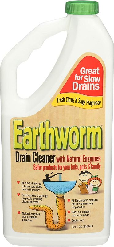 Photo 1 of Earthworm, Cleaner Drain Family Safe, 32 Fl Oz 2 pack 