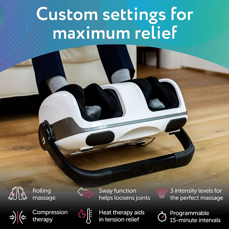 Photo 4 of Cloud Massage Shiatsu Foot Massager Machine -Increases Blood Flow Circulation, Deep Kneading, with Heat Therapy -Deep Tissue, Plantar Fasciitis, Diabetics, Neuropathy
