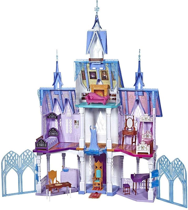 Photo 1 of Disney Frozen Ultimate Arendelle Castle Playset Inspired by The Frozen 2 Movie, 5'. Tall with Lights, Moving Balcony, & 7 Rooms with Accessories
