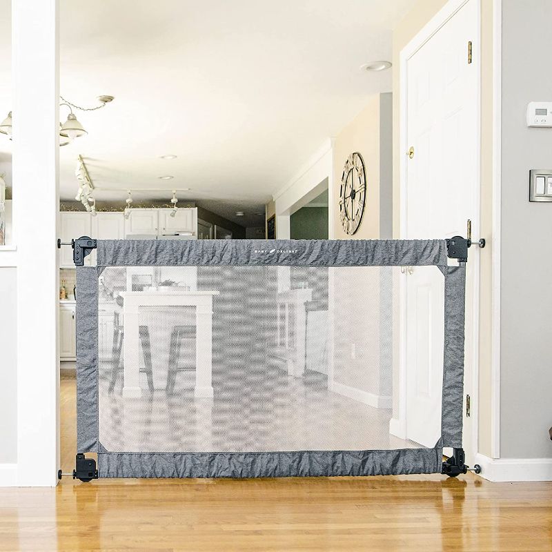 Photo 2 of Baby Delight Go with Me Span Expandable Folding Gate, Charcoal Tweed, 72 inch
