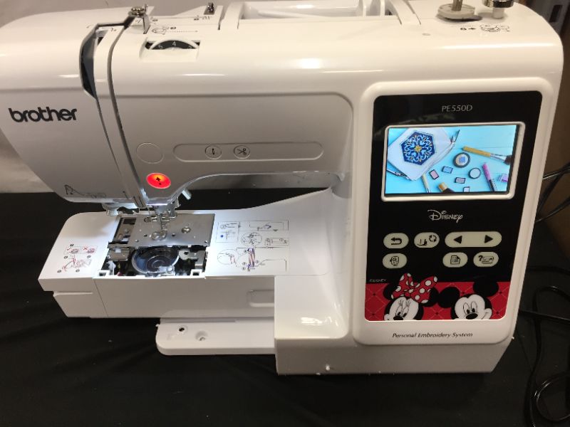 Photo 2 of Brother PE550D Embroidery Machine 4" x 4" Hoop Area, Large 3.2" LCD Touchscreen, USB Port (POSSIBLE PARTS MISSING)