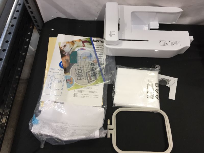Photo 1 of Brother PE550D Embroidery Machine 4" x 4" Hoop Area, Large 3.2" LCD Touchscreen, USB Port (POSSIBLE PARTS MISSING)