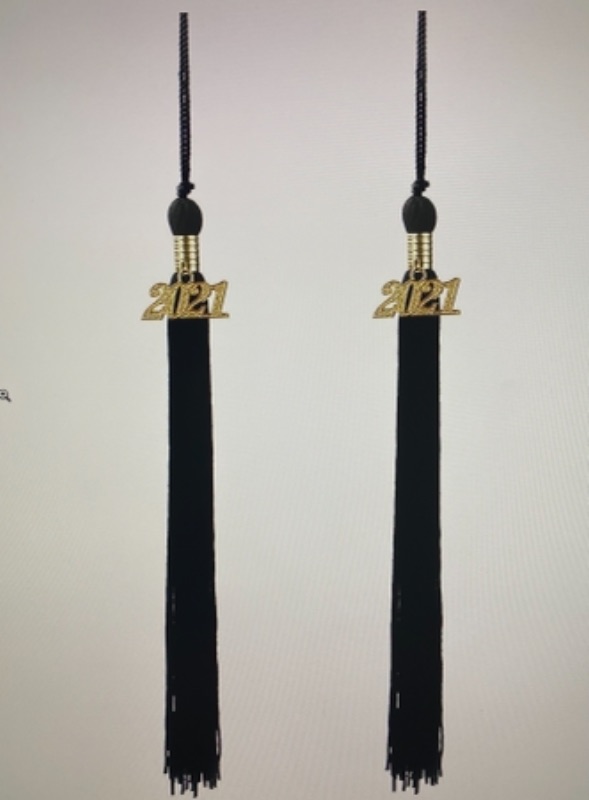 Photo 1 of 2021 Graduation Tassel 2 Pcs Black Tassels for Graduation Decorations Graduation Gifts Graduation Dress Graduation Cap Graduation Ceremonies (Black 2pcs)