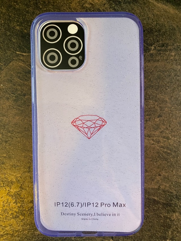 Photo 1 of iPhone 12 (6.7) / iPhone 12 Pro Max Purple Glitter Phone Case