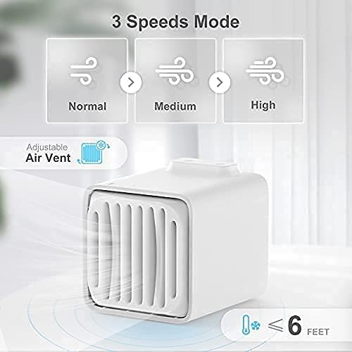 Photo 1 of Hoepaid Portable Air Conditioner - USB Ice Fan Portable AC Unit With 3 Speeds | Air Conditioner Cooler for Small Room Office Outdoor