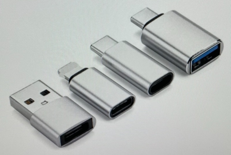 Photo 1 of MAZYPO USB Adapter Silver, USB C to USB Adapter, USB C Female to USB Male Adapter, USB to USB 3.0 Adapter, 4 Pack
