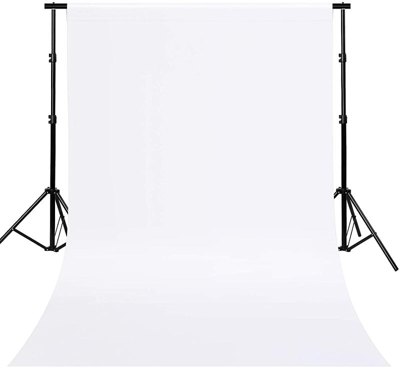 Photo 1 of ISSUNTEX 5X6.5 ft White Background Backdrop