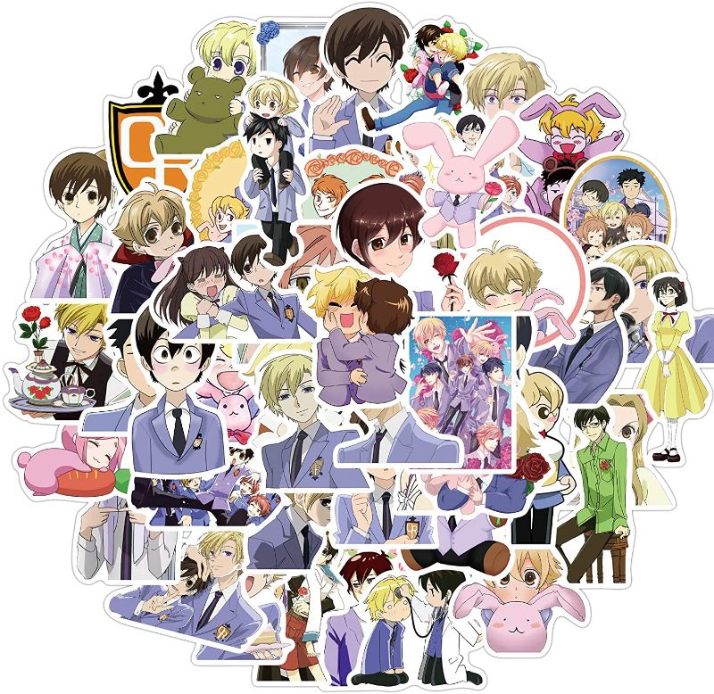 Photo 1 of 50pcs Ouran High School Host Club Laptop Vinyl Stickers car Sticker for Snowboard Motorcycle Bicycle Phone Computer DIY Keyboard Car Window Bumper Wall Luggage Decal Graffiti Patches