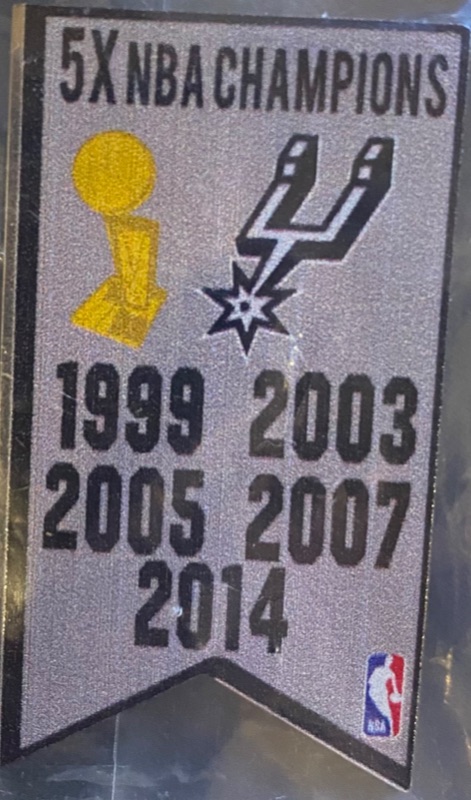 Photo 1 of 5X NBA CHAMPIONS PIN (San Antonio Spurs)