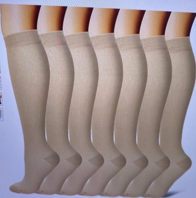 Photo 1 of Compression Socks for Women & Men Circulation 6 Pairs