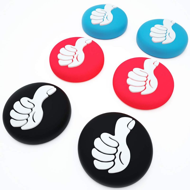 Photo 1 of AWINNER Thumb Grip Caps, Joystick Cap Compatible for Nintendo Switch & Lite, Soft Silicone Cover Compatible for Joy-Con Controller ?6 Pack?