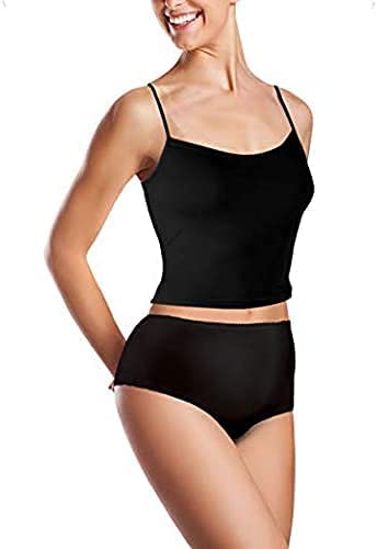 Photo 1 of Continuon Washable Cotton Incontinence Underwear with Absorbent Pad for Women, Black, Extra-Small