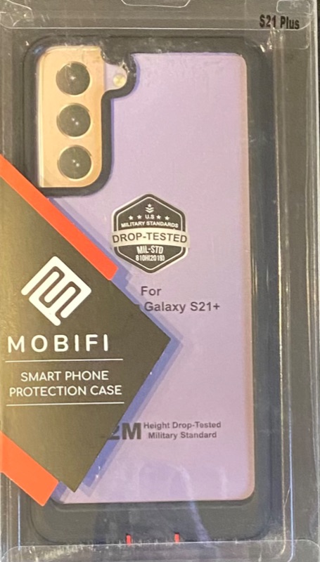 Photo 1 of MOBIFI Armor Designed for Samsung Galaxy S21 Plus, S21 Ultra Case [Military Grade Drop Protection], Wireless Charging Enabled Transparent Back with Two Slim Shockproof Protection Layers