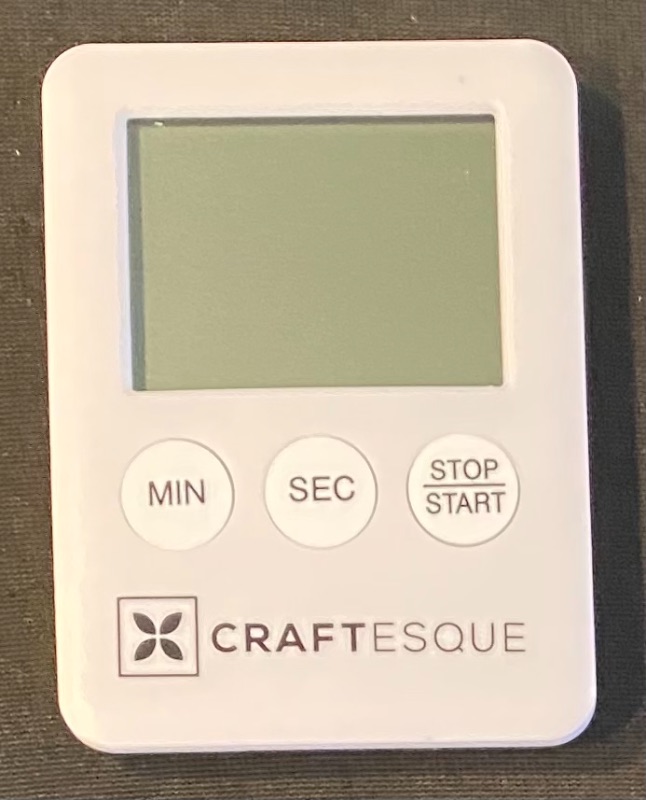 Photo 1 of CRAFTESQUE Digital Kitchen Timer, White