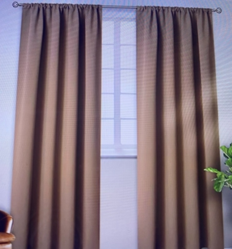 Photo 1 of BGment Blackout Curtains for Living Room -  Thermal Insulated Room Darkening Curtains for Bedroom, 2 Panels of 52 x 95 Inch, Taupe
