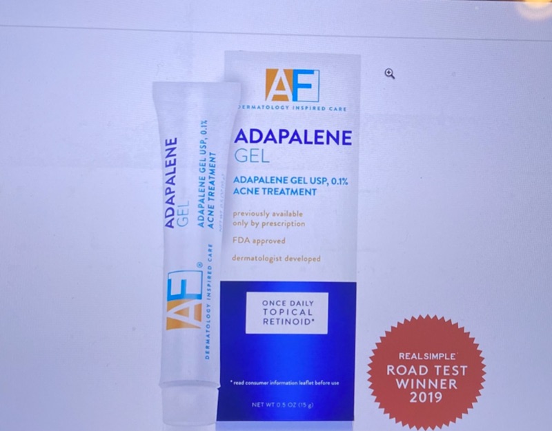 Photo 1 of Acne Free Adapalene Gel 0.1%, Once-Daily Topical Retinoid Acne Treatment, 30 Day Supply, 0.5 oz