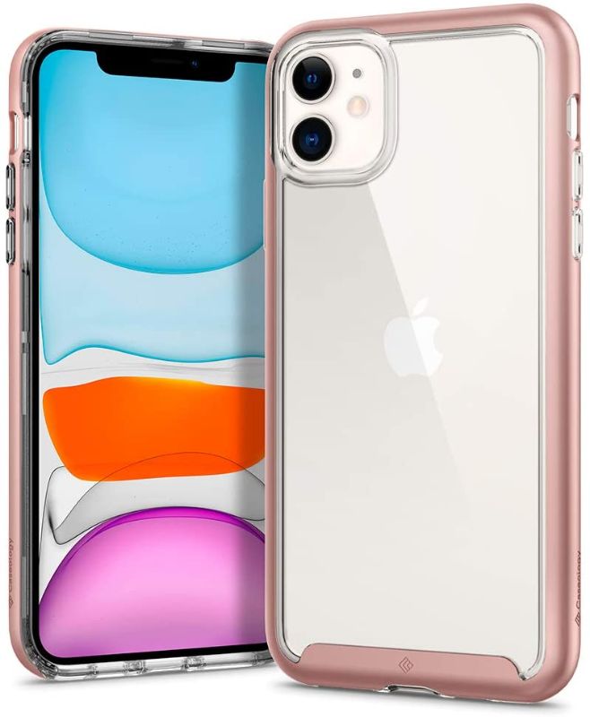 Photo 1 of Caseology Skyfall Clear Case for Apple iPhone 11 Case Clear (2019) - Rose Gold for Women & Men