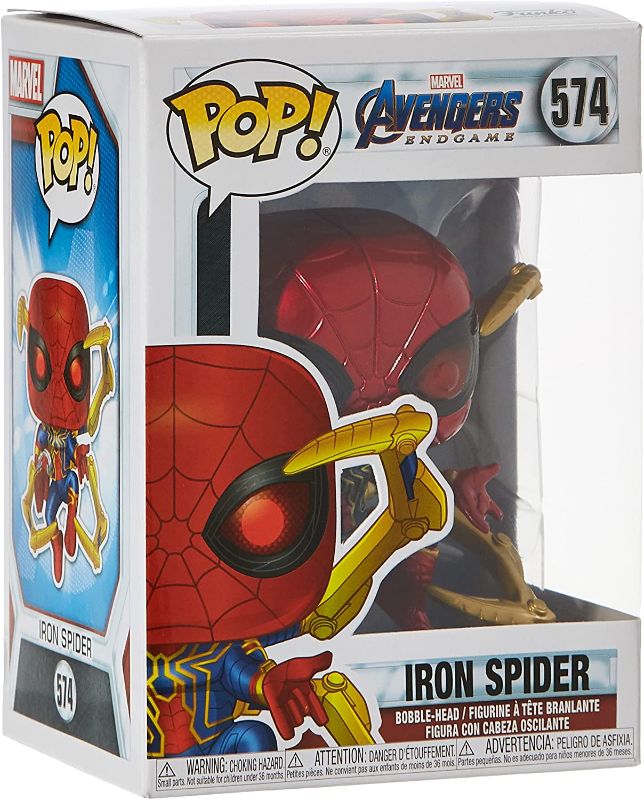 Photo 1 of Funko Pop! Marvel: Avengers Endgame - Iron Spider with Nano Gauntlet, Multicolor (45138), 3.75 inches