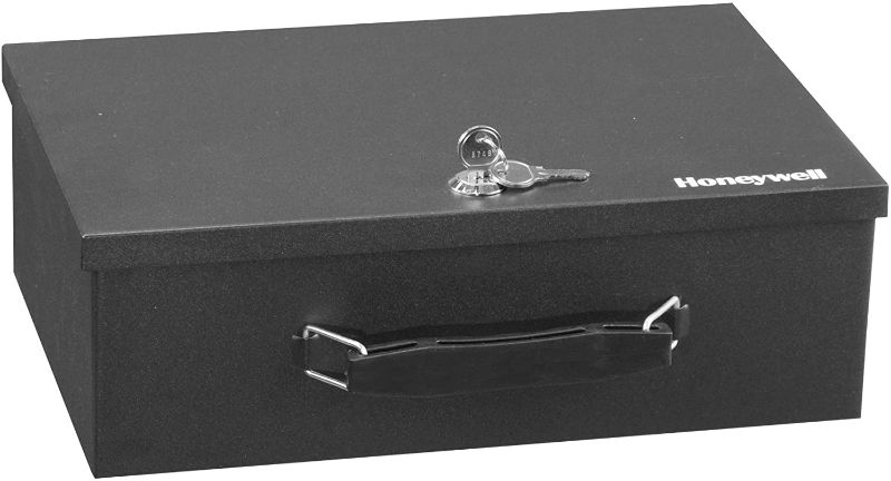 Photo 1 of Fire Resistant Steel Security Safe Box, Black