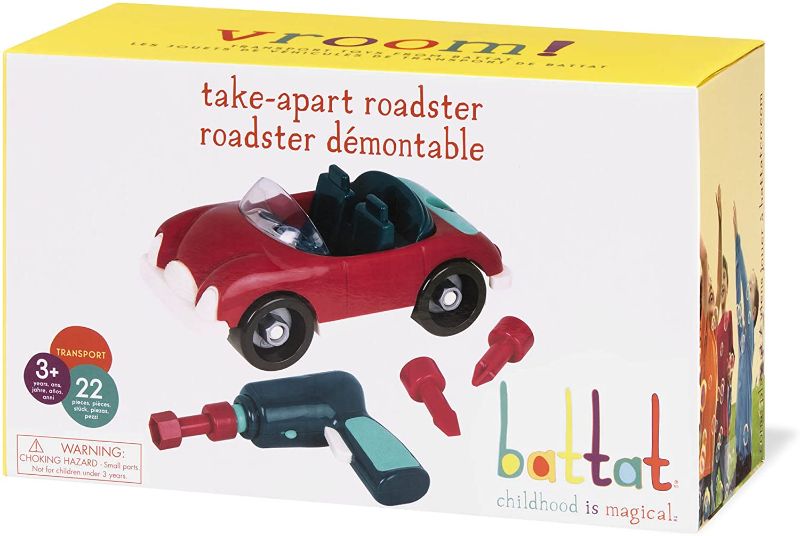 Photo 1 of Battat – Take-Apart Roadster – Colorful Take-Apart Toy Car with Working Toy Drill for Kids Aged 3 and Up (22pc)