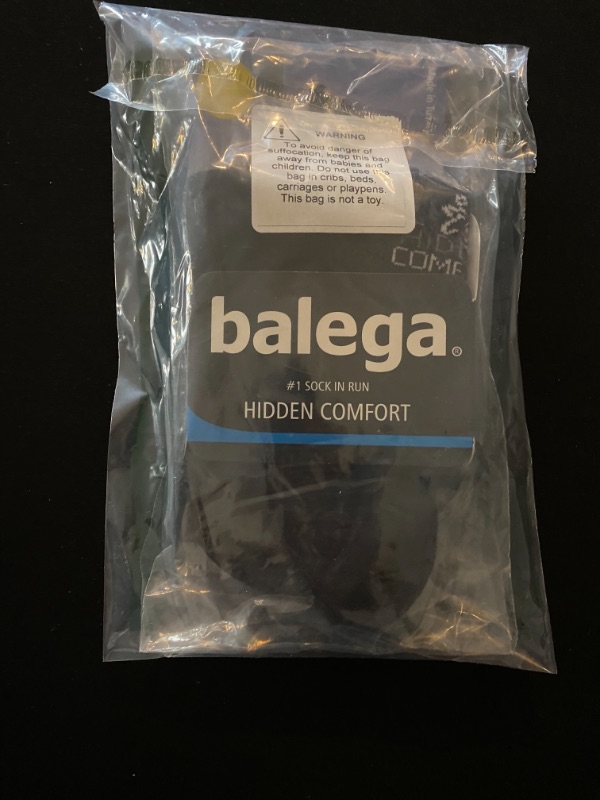 Photo 2 of Balega Hidden Comfort No-Show Running Socks for Men and Women (1 Pair) - Black, Small