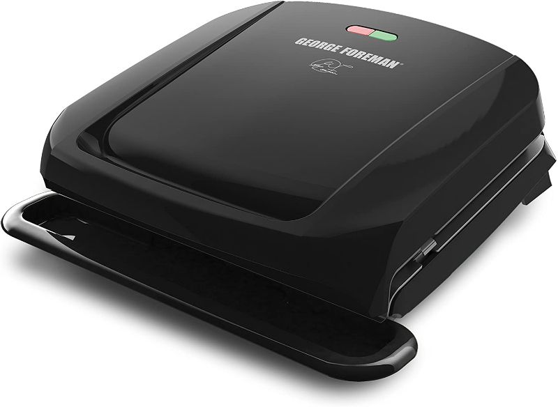 Photo 1 of 2-Serving Removable Plate Grill and Panini Press, Black