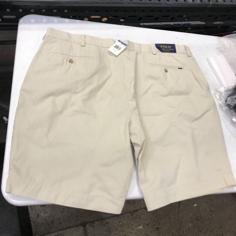 Photo 3 of Polo Ralph Lauren Men's Classic-Fit Flat-Front Khaki 9" Inseam Short, Size 42