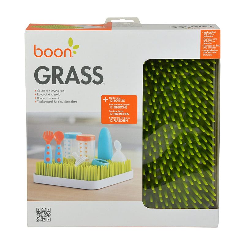 Photo 1 of Boon Grass Countertop Baby Bottle Drying Rack, Green