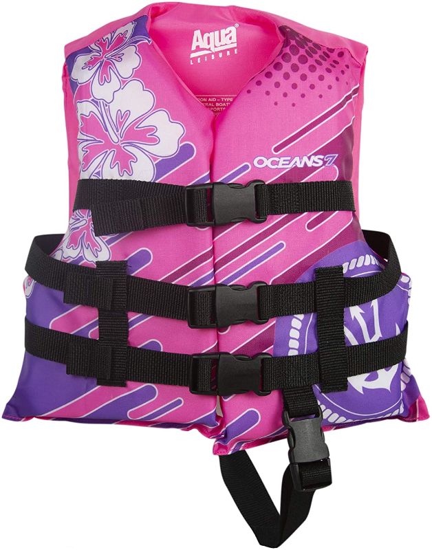 Photo 1 of Oceans 7 US Coast Guard Approved, Infant Life Jacket, Pink/Berry