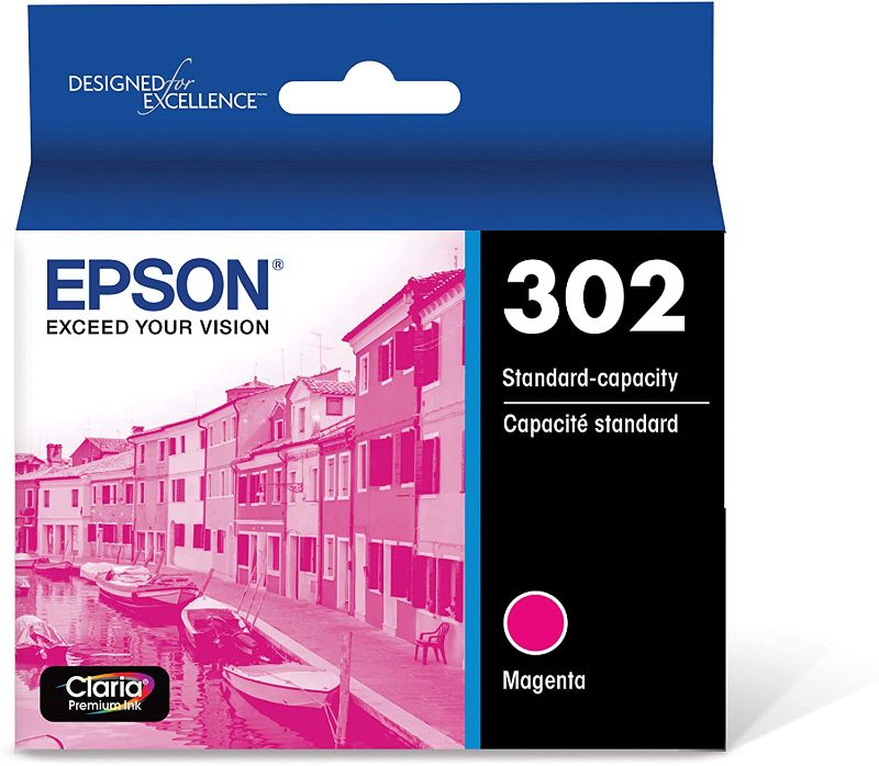 Photo 1 of EPSON T302 Claria Premium Ink Standard Capacity Magenta Cartridge (T302320-S) for Select Epson Expression Premium Printers