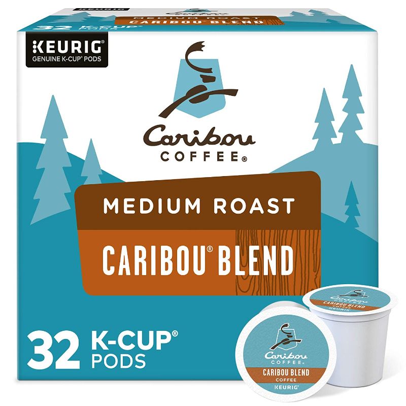 Photo 1 of Caribou Coffee Caribou Blend, Single-Serve Keurig K-Cup Pods, Medium Roast Coffee, 32 Count