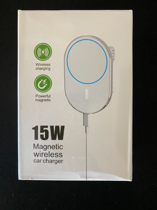 Photo 1 of Magnetic Wireless Car Charger SUPPORT 15W fast charging Compatible with 10W/7.5W/5W